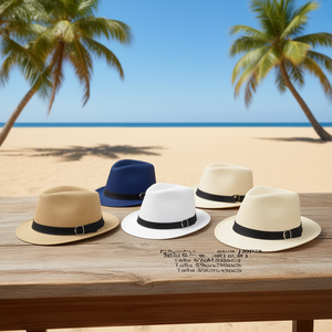 Chapeau Panama Angelina en paille 57 58 59 cm unisexe pour l'été et les activités de plein air - Product Image 2