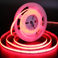 Garansi 3 Tahun Produk Baru 12mm DC24V IP20 840leds/m 5 in 1 RGB+CCT Lampu Strip LED COB Fleksibel