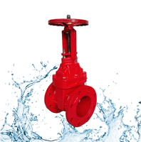 Vanne à opercule manuelle en fonte ductile, à joint souple, à extension NRS, à bride, DN100-500, classe 150 ANSI, pour alimentation en eau souterraine