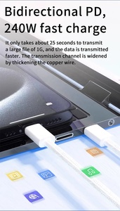 <span class=keywords><strong>Cable</strong></span> Magnético USB-C a Micro-USB HNT de <span class=keywords><strong>2</strong></span> <span class=keywords><strong>Metros</strong></span> y 5 Amperios, Trenzado de Nailon, Carga Rápida PD de 100W, Ecológico, Conductor de Cobre Puro para Teléfono Móvil - Product Image 6