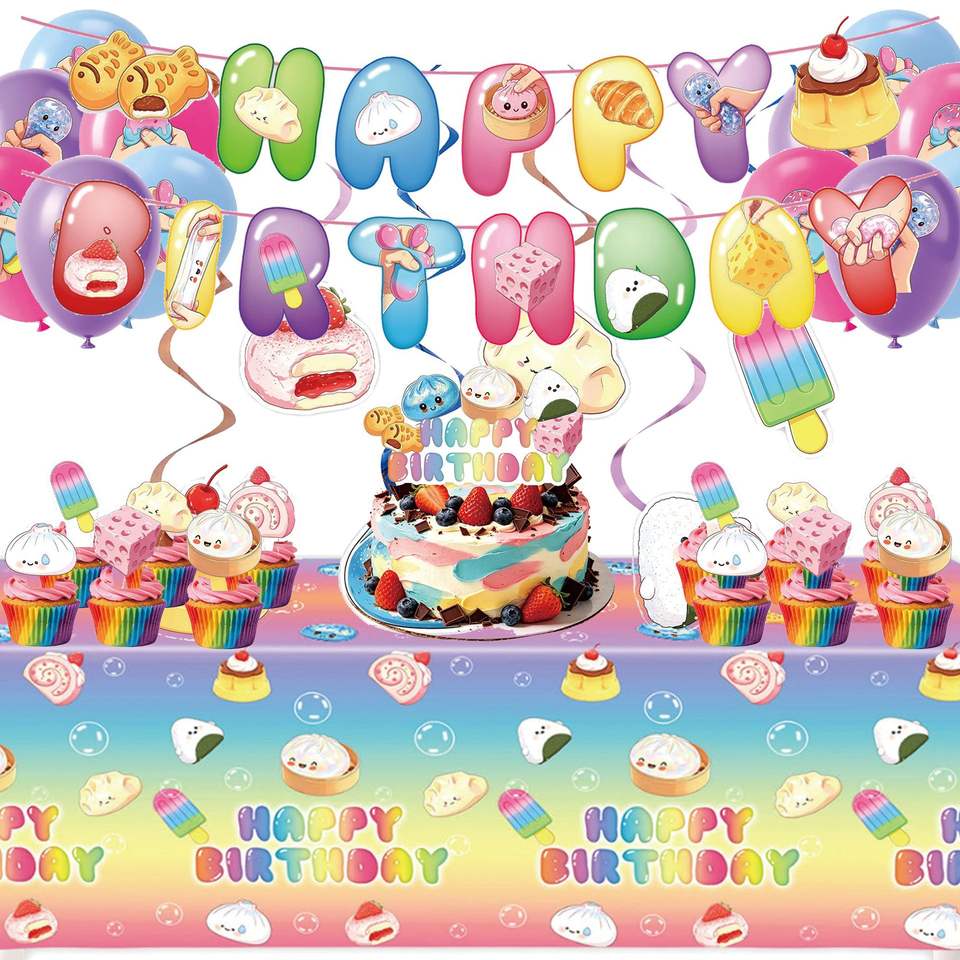 Gradution Banner Sample Party Balloons Happy Birthday Balloons Festive Balloon Garland Colorful ...