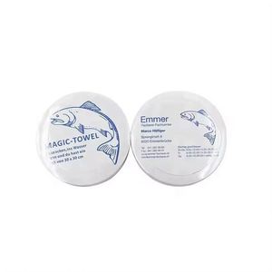 Serviette faciale jetable compressée mini, 100 % coton, personnalisable avec logo imprimé numériquement, portable, idéale pour les voyages, en promotion - Product Image 3