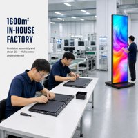 Display LED Pieghevole P1.53 per Interni, GOB 640x1920mm Ultra HD, Controllo WiFi, Segnaletica Digitale per Negozi e Centri Commerciali