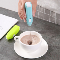 Mousseur à lait électrique portatif avec logo personnalisé, batteur à œufs électrique automatique pour lattes et café, mousseur à main à piles