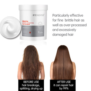 Private Label R'ENDASE collagene organico e cheratina brasiliana maschera per capelli proteine intensi solfato idratante senza prodotti Nano 1L - Product Image 4