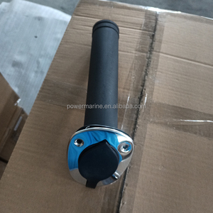 Accessoires pour bateaux, matériel marin, support de canne à pêche encastré avec capuchon en caoutchouc noir - Product Image 4