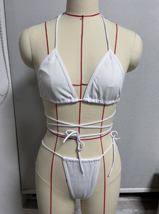 Maillots de Bain Deux Pièces <span class=keywords><strong>Micro</strong></span> Bikinis Sexy <span class=keywords><strong>String</strong></span> et Tanga Taille Plus Pas Cher en Gros, Tenue de Plage Ancienne Collection - Product Image 6