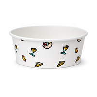 Bol à salade jetable en papier kraft de 43 oz avec couvercles en PP/PET, gobelet en papier, bol en papier rond, récipient alimentaire pour riz