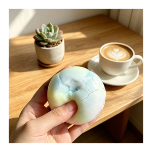 Transparent Waxcracking Gel Stress Ball Handmade Tactile <b>Squishy</b> Toy Slow Recovery Travel Workspace Relief Helper - Product Image 3
