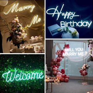 Meilcen Custom Neon Sign Acrylic Silicone Wall Decor Hanging Birthday Party Gift Home Decor Modern Irregular Shape - Product Image 4
