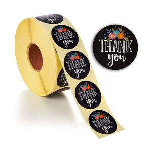 Etiqueta Adhesiva Personalizada de Papel Kraft para Envolver Regalos, con Logotipo Propio, para Velas, Agradece su <span class=keywords><strong>Compra</strong></span> - Product Image 2