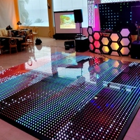 Piste de danse vidéo LED WETOP à prix d'usine avec surface interactive sensible à la pression en ABS, contrôle DMX512