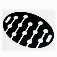 Plateau de service suspendu en acrylique personnalisé pour flûtes à champagne, support rond en lucite pour 10 verres à vin, porte-gobelets à champagne pour fêtes et mariages