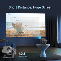 Projecteur Mini Smart Android 11 Full HD pour Home Cinéma, Projecteur Portable Extérieur, Projecteur de Voyage 4K