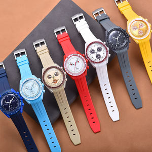 Bracelet de montre en caoutchouc TPU incurvé JUELONG Premium, durable, remplacement 20 mm, compatible avec la série Moonwatch Mission to Planets - Product Image 3