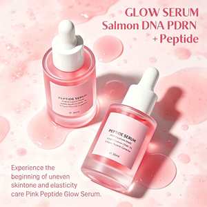 Suero Facial de Péptidos Rosados con ADN de Salmón PDRN de Marca Privada, Cuidado de la Piel Coreano, Antienvejecimiento, Reafirmante, con Niacinamida - Product Image 2