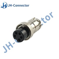 Connecteurs circulaires aéronautiques en aluminium série JH Jinghang GX12/GX16/GX20, contacts métalliques à broches, type de couplage mâle/femelle