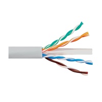 Kabel Ethernet LAN Cat6 UTP Tembaga Murni CCA 1000ft Roll 23AWG Cat 6 305m Box Harga Murah dengan Logo OEM Pabrik EXC