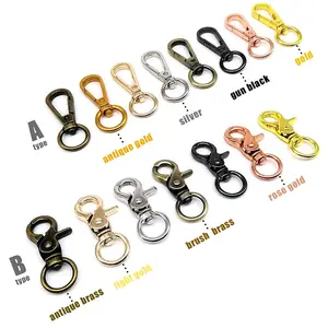 Wholesale Swivel Lobster Bag Purse Shoulder Strap Clasp Clip Trigger Buckle Key Ring Dog Chain Snap Hook