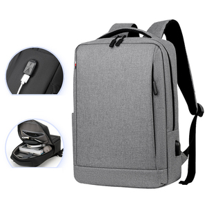 กระเป๋าแล็ปท็อปผู้ชายคุณภาพดี กันน้ำ ดีไซน์ทันสมัย สายสะพายคู่ มีพอร์ต USB ซับในโพลีเอสเตอร์ ผลิตในประเทศ - Product Image 2