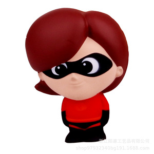 Cartoon Superhero Girl Pu Foam Fidget Toy Slow <b>Rebound</b> Stress Reliever For Kids Age 5 To 7 Years - Product Image 1