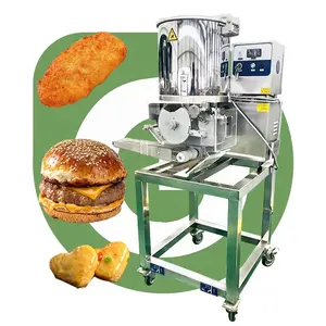 Le costolette di carne formano la macchina a forma di torta di hamburger coreano per rendere industriale il ristorante semiautomatico