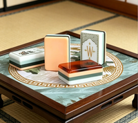 Tuiles de Mahjong en Acrylique Personnalisées de Haute Qualité Style Classique Qualité Casino Professionnelle Couleurs et Motifs Personnalisables Écologiques