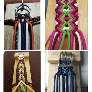 Juego de Collar y Correa de Paracord para Mascota Tejido a Mano en Macramé, Personalizado y Ajustable con Logotipo y Color a Medida - Product Image 6