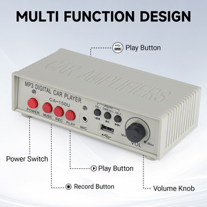 Alarma de coche de 12V de alto decibelio 130dB con megáfono MP3, grabadora de voz y micrófono de mano - Product Image 3