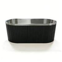 Baignoire de récupération sportive extérieure autoportante pour 1 personne, en acier inoxydable 304, écologique et moderne, de la marque D&C Source Factory, pour bain froid, OEM ODM