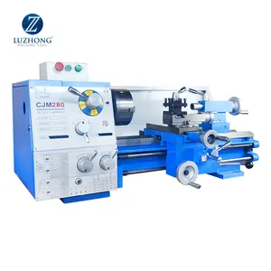 LUZHONG Chinês Mini Metal Torno Máquina CJM280 Manual Torno Ferramenta