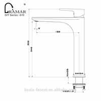 Robinet de cuisine/salle de bain DIY Europe contemporain en céramique, acier inoxydable 304 et laiton, monocommande, anti-goutte, doré, eau chaude/froide