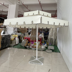 Fancy <strong>Vintage</strong> Striped Garden <strong>Patio</strong> <strong>Umbrella</strong> Big Size Summer Shelter Scalloped Edge Macrame <strong>Umbrellas</strong> Outdoor For Restaurant - Product Image 5