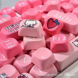 New <strong>Hello</strong> <strong>Kitty</strong> Sublimation Wired <strong>Keyboard</strong> Custom Keycap High-Value Cute Girls Cute Keycaps - Product Image 5