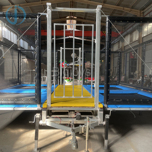 <span class=keywords><strong>Trampoline</strong></span> Commercial Mobile 4-en-1 avec Remorque, Équipement de Jeu Extérieur Portable pour Enfants, Vente Chaude - Product Image 2
