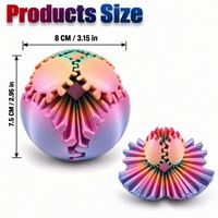 Gear Sphere Desk Fidget Toy Multicolor Rotate Spin Custom Color Sphere Fidget Toy Office Desk