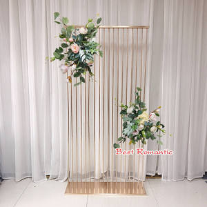 Shiny Golden Wedding Arch Stage Background Metal <b>Balloon</b> Arch Stand Wedding Arches Backdrop for Party Birthday Events Supplies - Product Image 4
