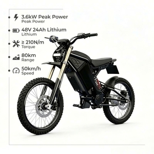 <span class=keywords><strong>Moto</strong></span> électrique tout-terrain puissante de 3600 W, vitesse de 50 km/h, couple de 210 Nm pour la course en montagne - Product Image 1