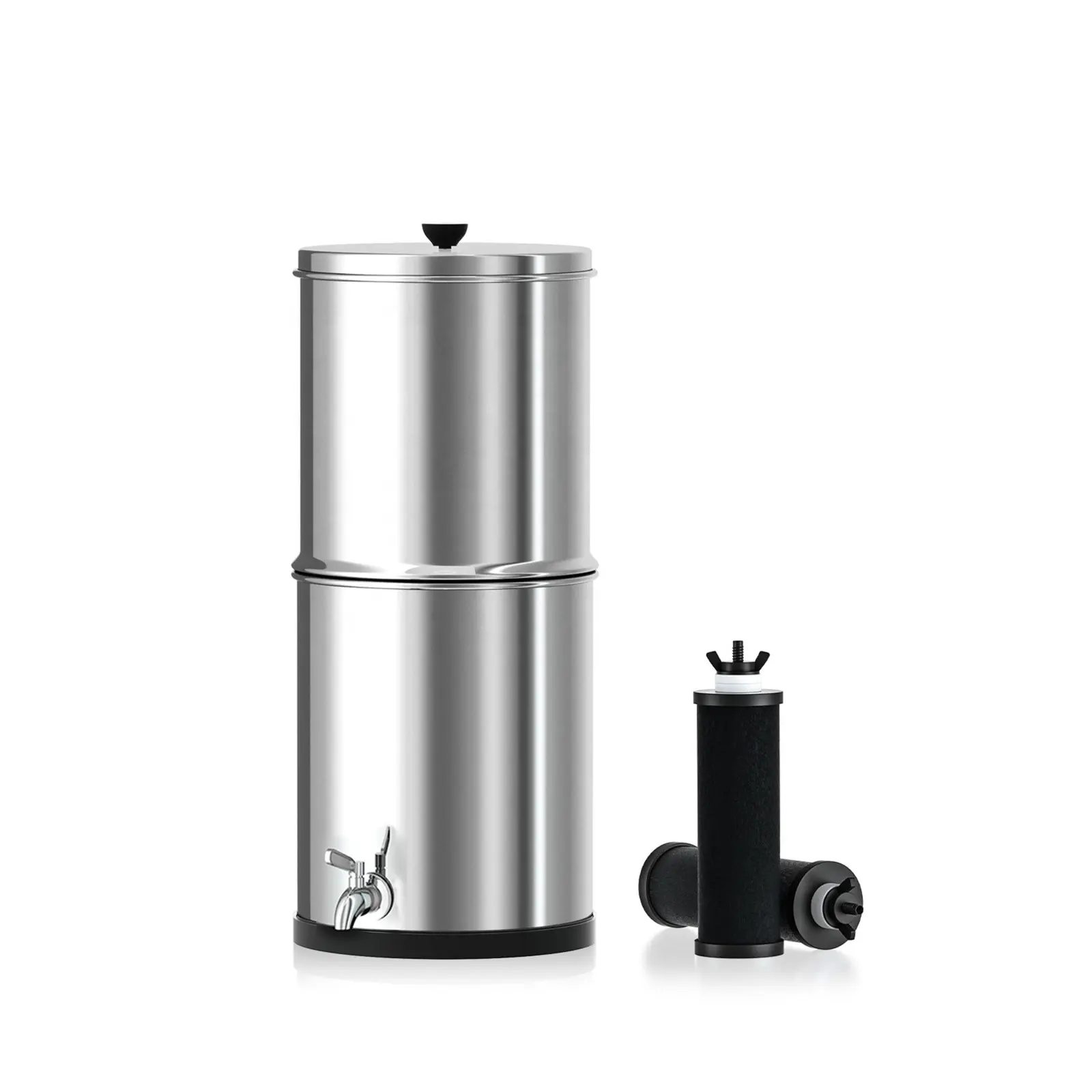 Purewell Travel Gravity-Fed Water Filter with 2 Black Elements