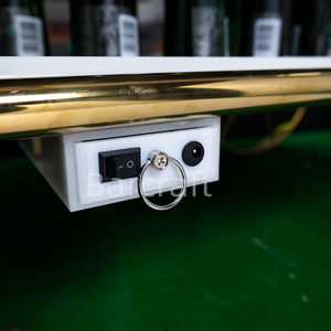 Étagère de présentation mobile pour bière Tsingtao, en acier inoxydable moderne, avec logo personnalisé, éclairée par LED, pour bar et karaoké - Product Image 4