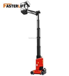 מעלית זרוע טלסקופית אנכית קטנה ואיכותית של ג'ני לעבודה פנימית, להרמת אדם וציוד, לניקוי זכוכית אדריכלית - Product Image 6