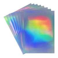 Papel Adhesivo Holográfico Impermeable Imprimible de Alta Calidad OEM ODM, Tamaño A4 de 8.5x11 Pulgadas, Duradero para Impresora de Inyección de Tinta