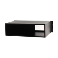 Boîtier de contrôle industriel en aluminium 3U sur mesure, châssis de montage en rack, fabrication en tôle, découpe laser, revêtement en poudre IP54