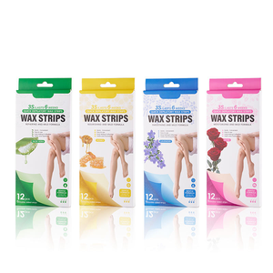 Bandes de <span class=keywords><strong>cire</strong></span> chaude et <span class=keywords><strong>froide</strong></span> pour l'épilation, marque privée, pour peaux sensibles, tous types de peau - Product Image 1