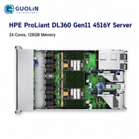 Harga Pabrik HPE DL360 Gen11 1U Intel Xeon 4516Y+ 24C 128G DDR5 Server Komputasi Cloud Berkinerja Tinggi