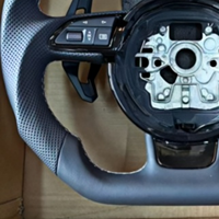 Volant en cuir pleine fleur en stock pour Audi A3 S3 RS3 A4L A5 S5 RS5 A6L A7 S7 RS7 Q3 Q5 Q5L Q7 A4 B8 B9 A6 C7 C8