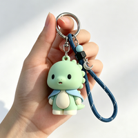 Porte-clés en PVC souple personnalisé, vente en gros abordable, animaux 3D mignons, articles promotionnels, illustrations personnalisées pour cadeaux marketing, souvenirs et objets publicitaires