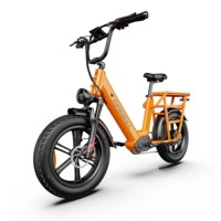 Bicicleta Eléctrica de Carga Voyager con Estándar Europeo, Batería de 250W 48V 15Ah, Neumáticos Gruesos de 20x4.0, Sensor de Torque y Freno Hidráulico