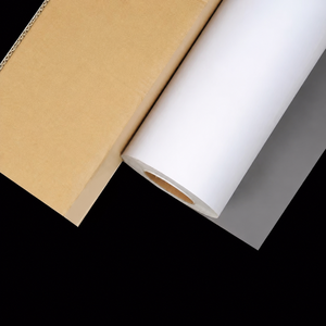 Film adhésif transparent brillant 100 g/m² en gros, rouleau de film de plastification à froid brillant pour supports d'affiches - Product Image 2