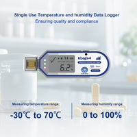Registrador de Datos de Temperatura USB de Un Solo Uso, con Informe Automático en PDF y CSV, para Transporte Médico y de Vacunas